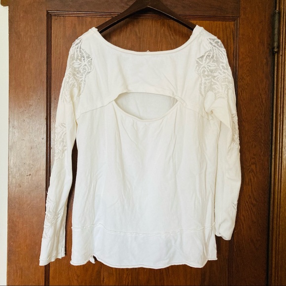 FP White Lace Sweatshirt - Picture 6 of 6